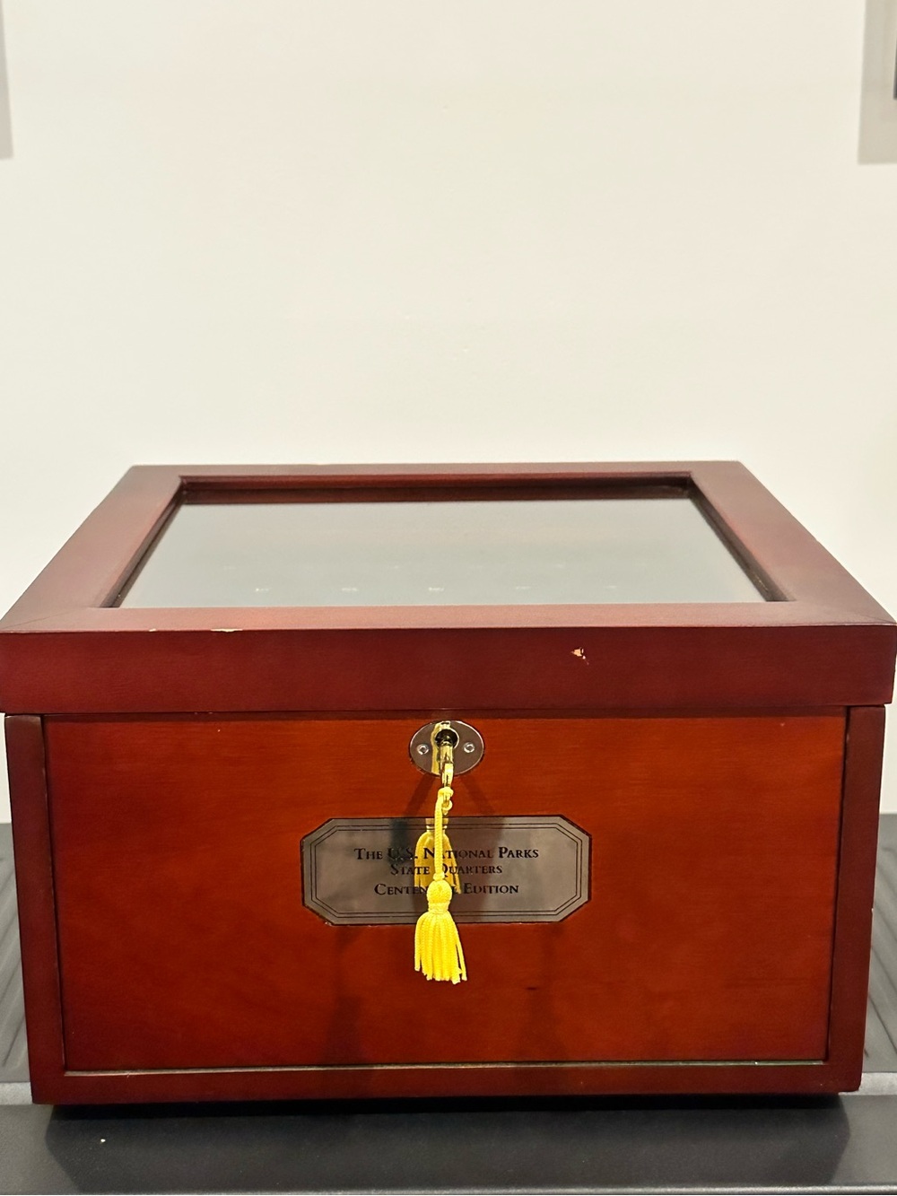 U.S. National Parks States Quarters Centennial Edition Brown Display Case